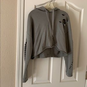 Ripped Green Sweater